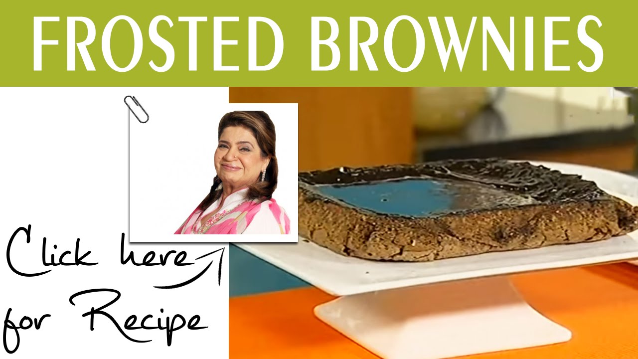 Masala Mornings Recipe Frosted Brownies by Chef Shireen Anwar Masala TV 16 August 2016