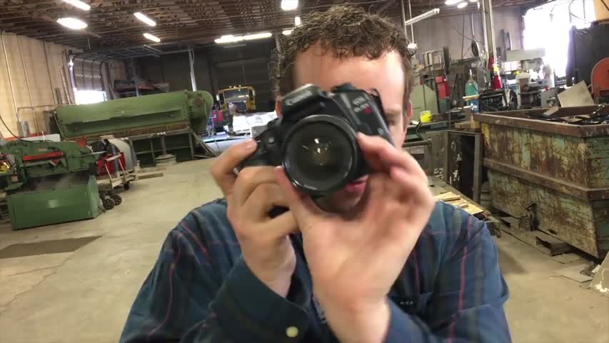 Cutting An SLR Camera With A