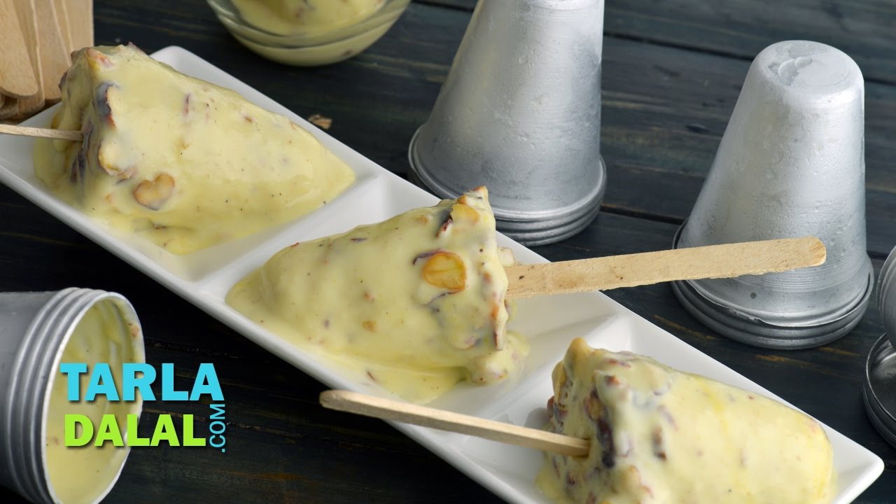 Kesar Pista Kulfi by Tarla Dalal