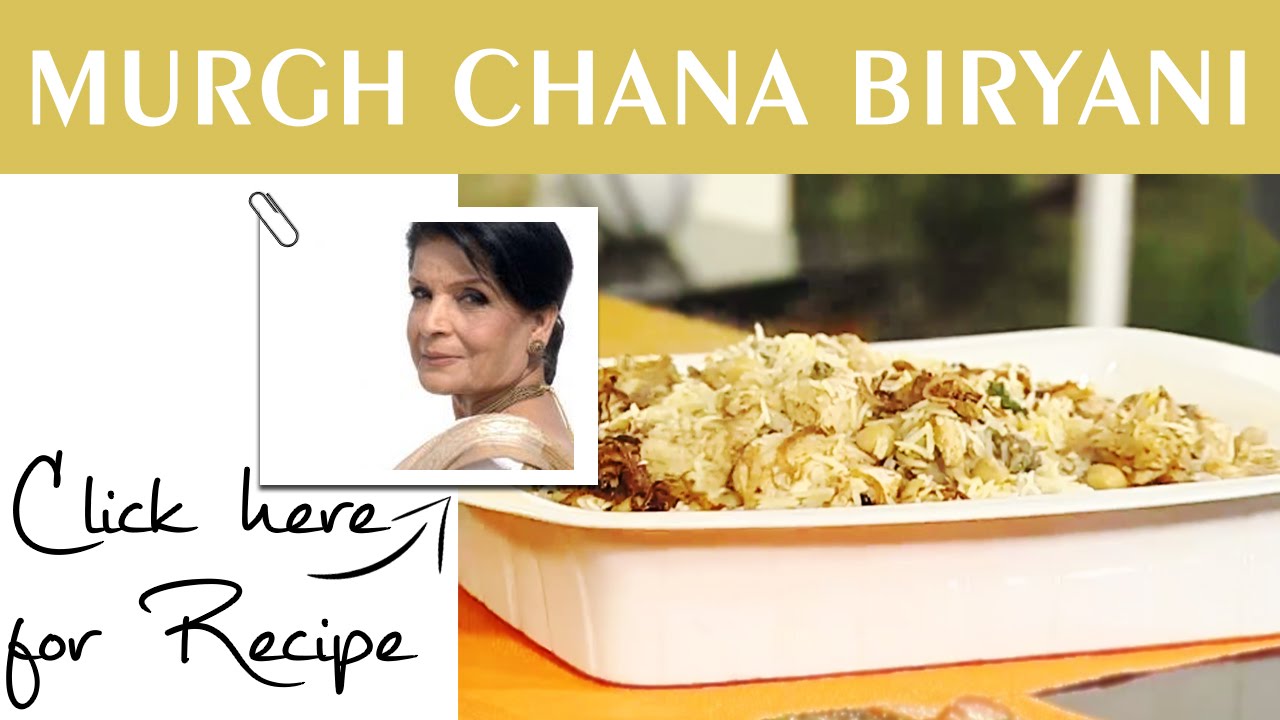 Handi Recipe Murgh Chana Biryani by Chef Zubaida Tariq Masala TV 1 Aug 2016
