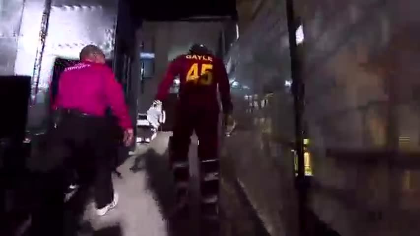 IAN GOULD AND CHRIS GAYLE HAVE SOME FUN AT WEST INDIES V SRI LANKA