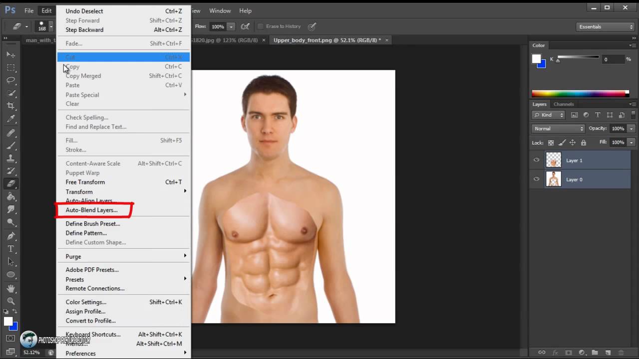 Photoshop Tutorial - Get 6 Pack Abs in Photoshop