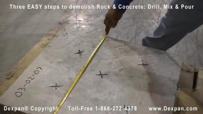 How to Break Rocks, Concrete Easily with Dexpan