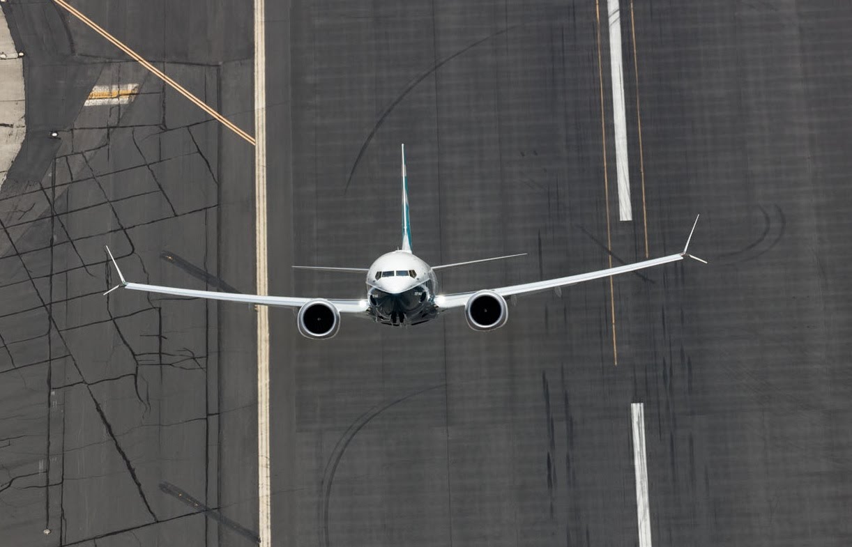 Stunning!  Boeing's 737 MAX on Flying Display