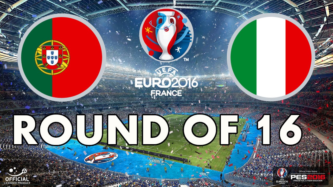 PES 2016 - EURO 2016 - Round of 16 - Portugal v Italy