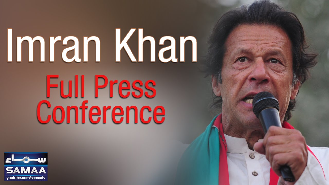 Imran Khan Full Press Conference |  04 Aug 2016
