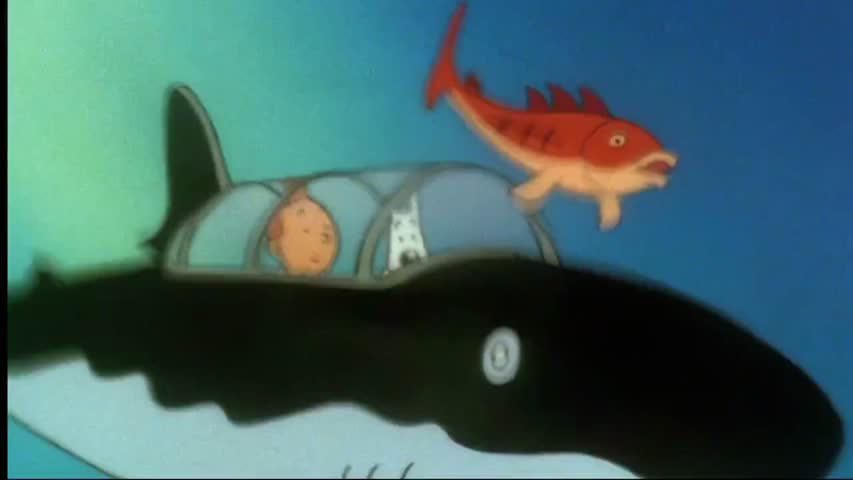 Les aventures de Tintin S03 E10 Destination Moon: Part 2