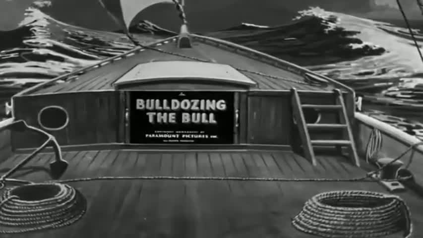 Popeye the Sailor - Season 2 Episode 04: Bulldozing the Bull