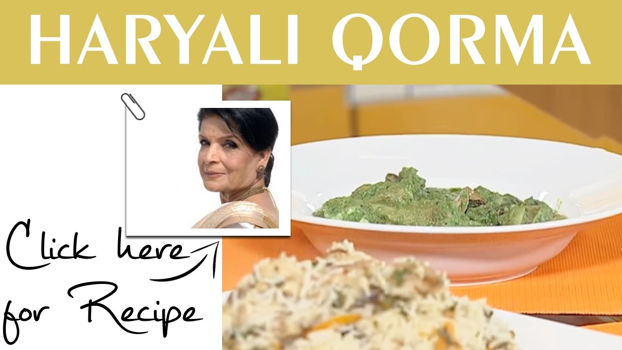 Handi Recipe Haryali Qorma by Chef Zubaida Tariq Masala TV 28 September 2016