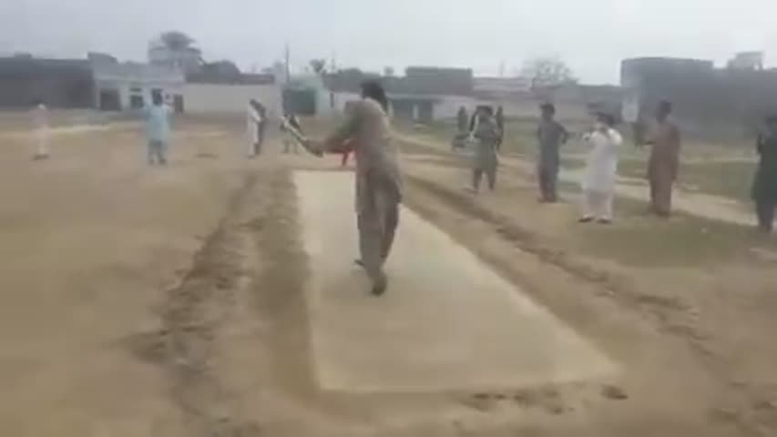 Younis Khan playing tape ball awesome 4/3/2016