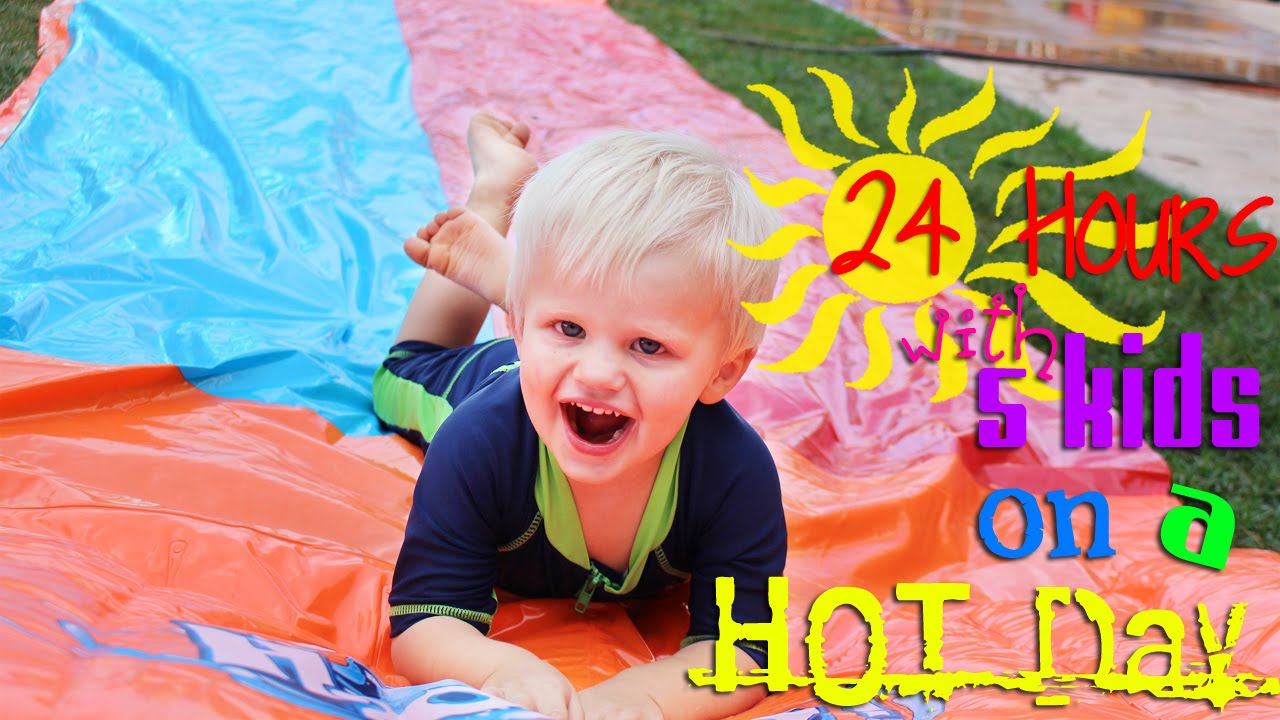 24 Hours With 5 Kids on a Hot Day
