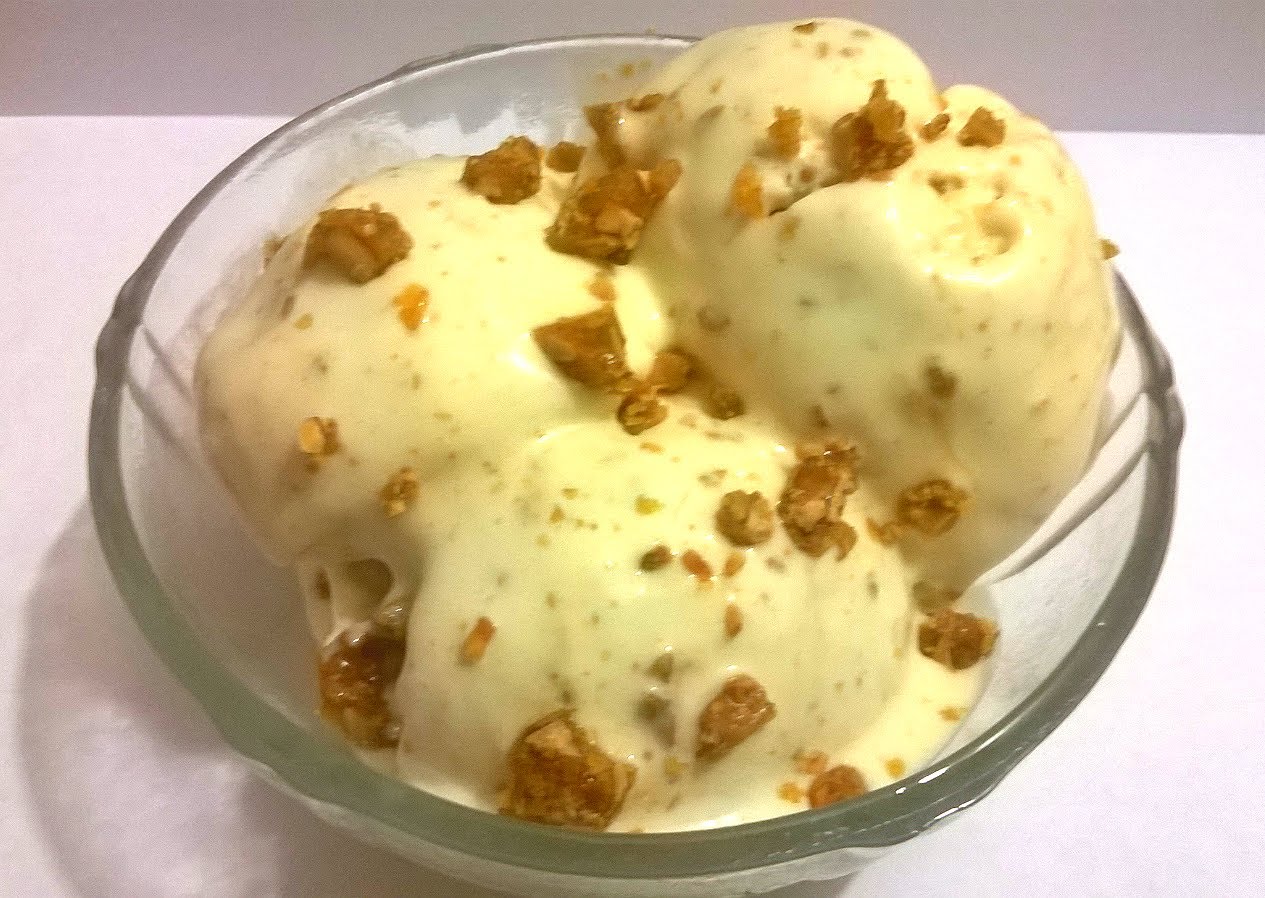 Butter Scotch Ice Cream, Butterscotch Recipe, Homemade Butterscotch Ice Cream, Eassy Desserts
