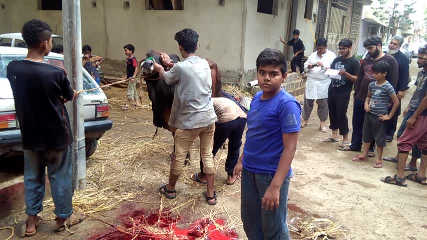 2nd Day Qurbani Azizabad Block 2 Karachi