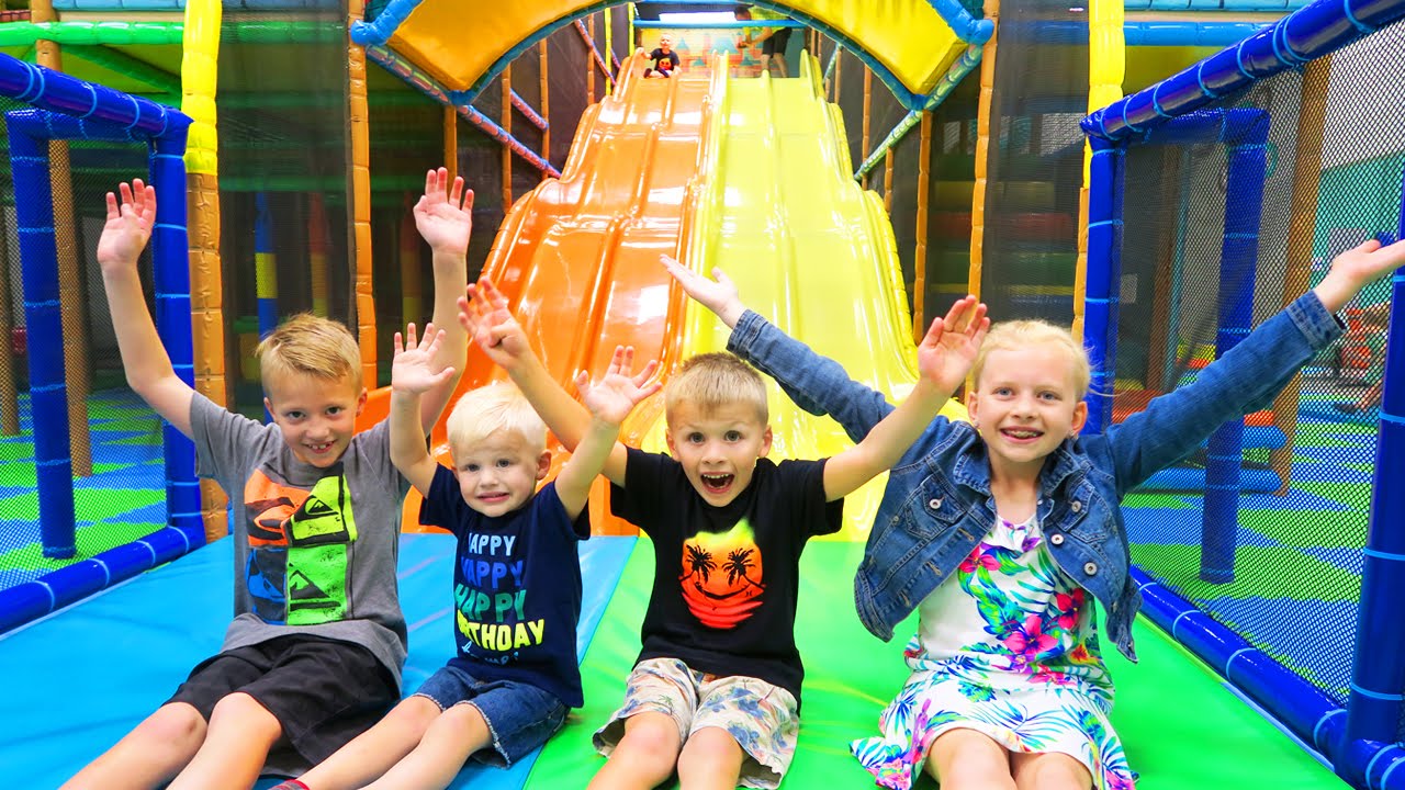 Indoor Play Center with HUGE FAST SLIDE!!