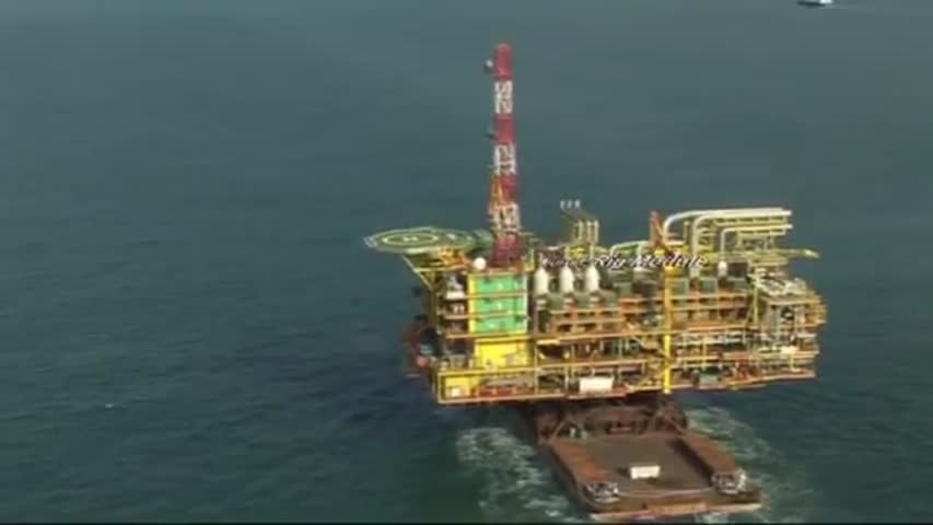 Oil Rig Module onboard semi-submersible Tai An Kou by Tommy Chia, Aerial Photographer Singapore