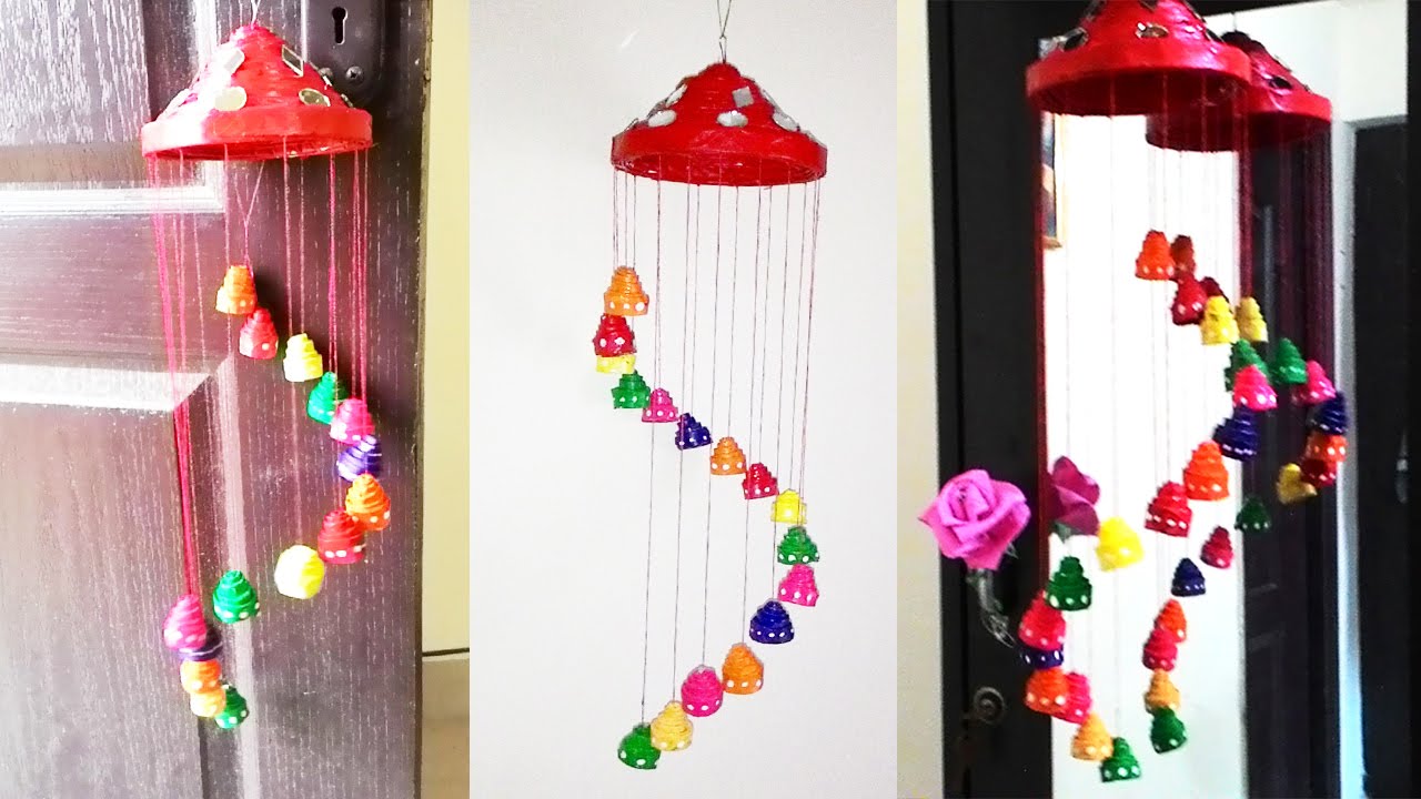 Newspaper wall hanging || Newspaper wind chime