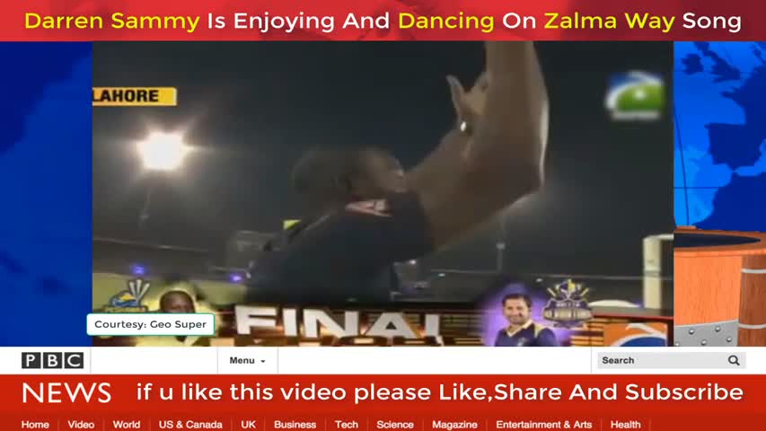 Darren Sammy is Enjoying And Dancing On Zalma Way Song on PSL Closing Ceremony