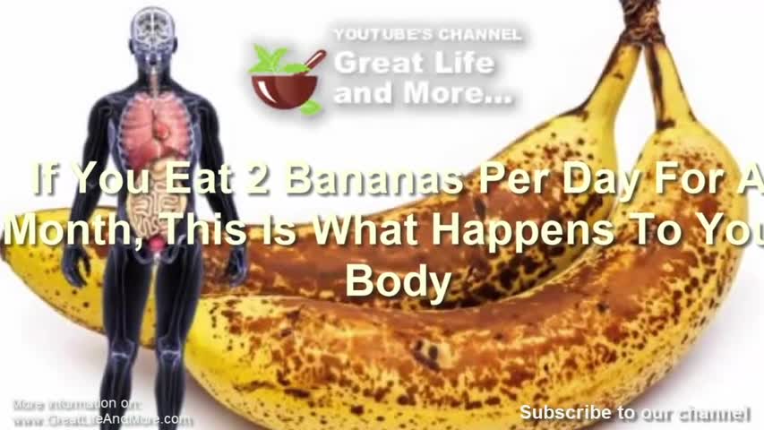 If You Eat 2 Bananas Per Day For A Month, This Is What Happens To Your Body