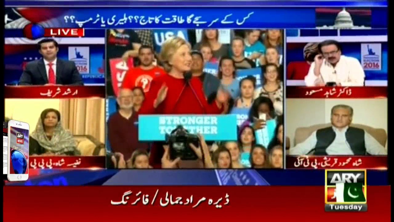 Special Transmission on US Presidential Elections 7:00Pm to 8:00Pm  8th November 2016