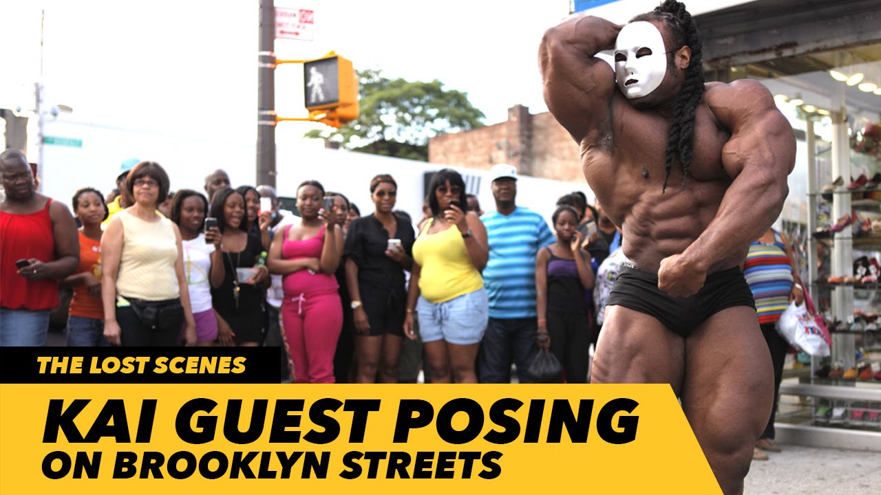 Kai Guest Posing on Brooklyn Streets