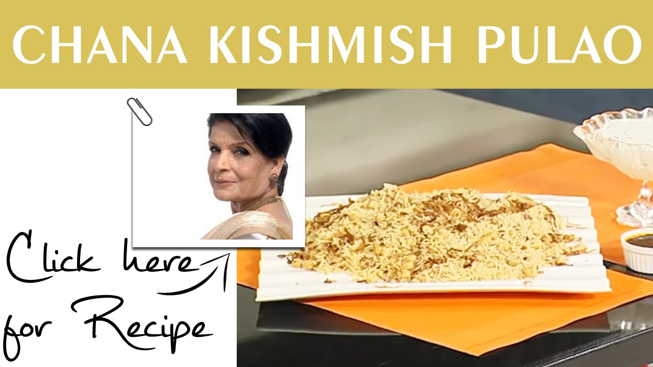 Handi Recipe Chana Kishmish Pulao by Chef Zubaida Tariq Masala TV 29 July 2016