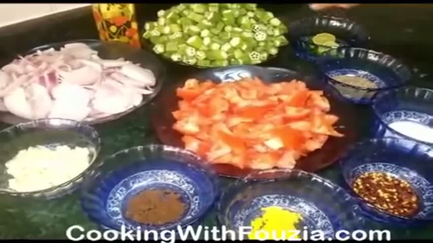 Bhindi ur Pyaz kee Sabzi - Okra with Onion. ( Cooking With Fouzia )