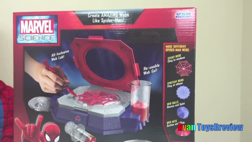 Marvel Science Spider Man Web Creator Lab Kids Video Ryan ToysReview