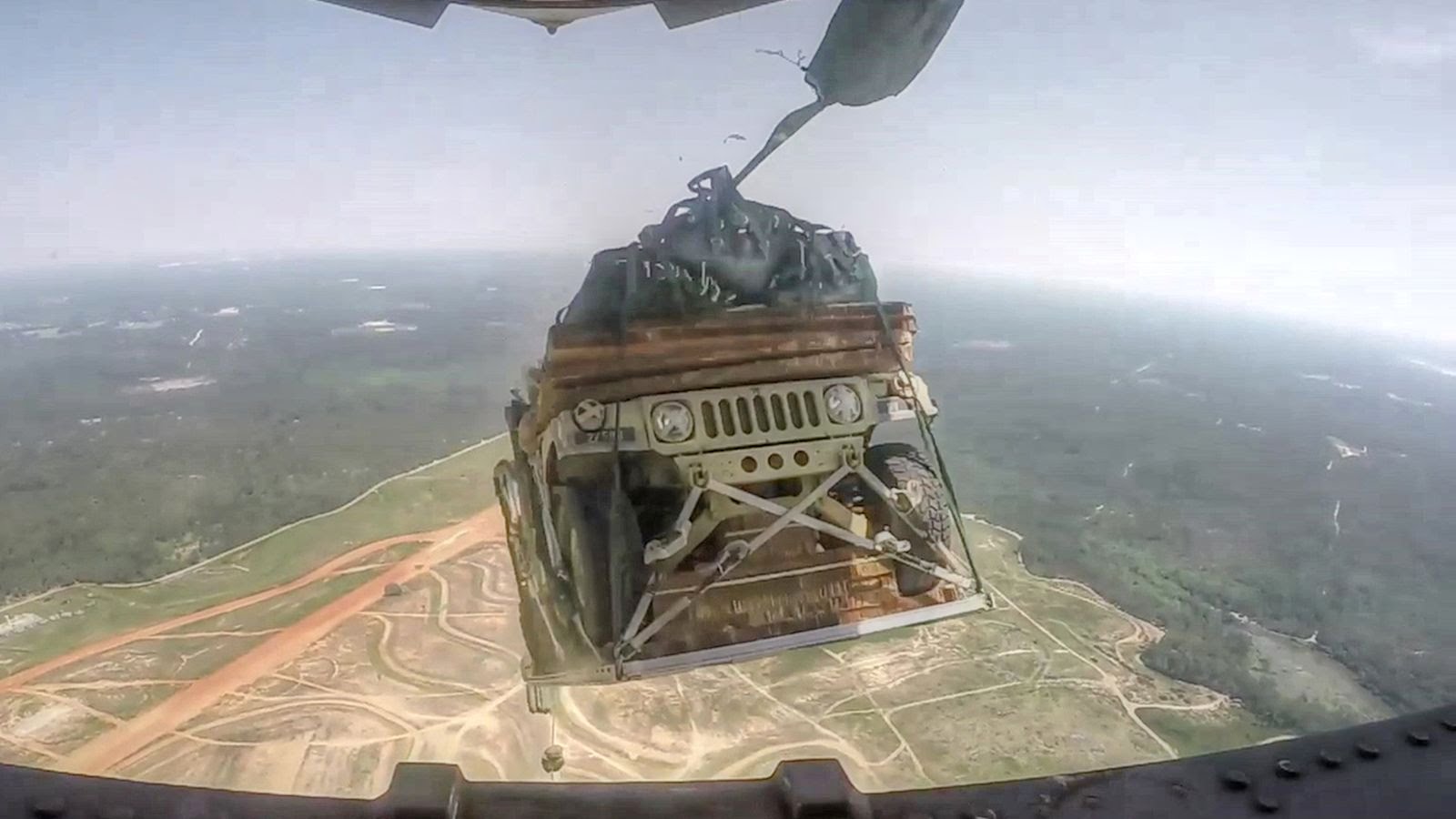 Humvee Airdrop From C-17