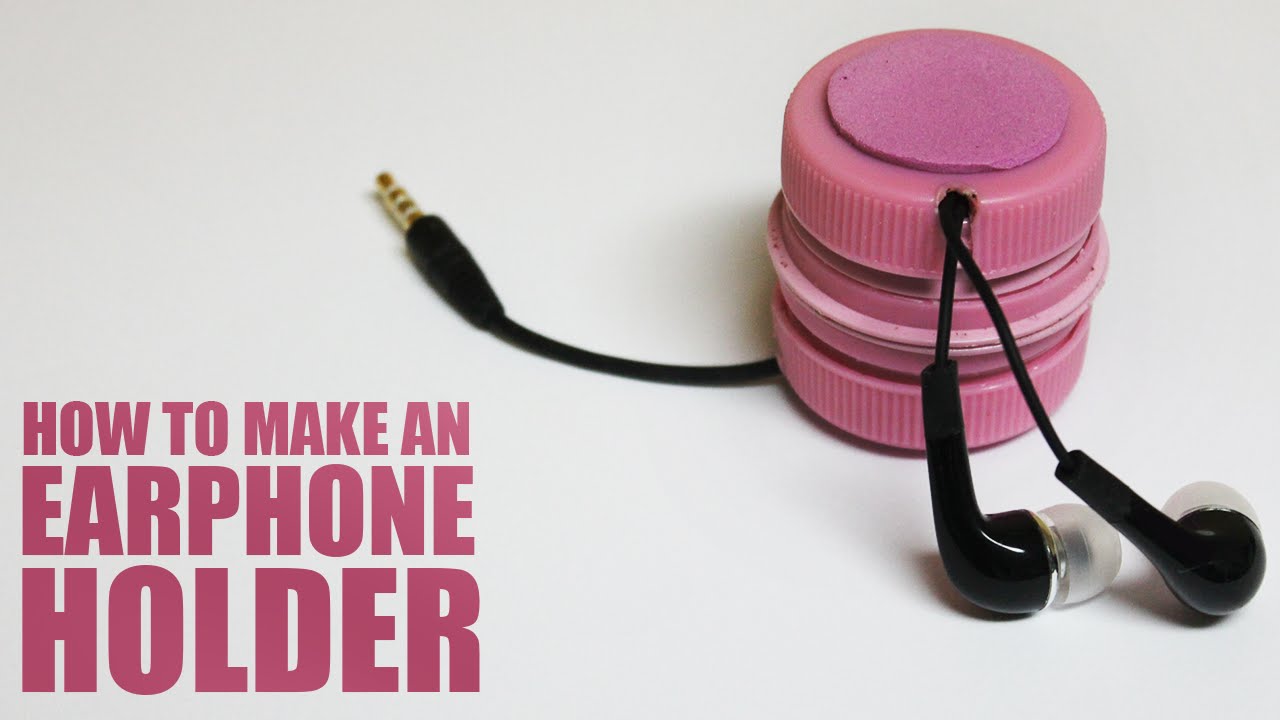 How to make an earphone holder - DIY earphones holder