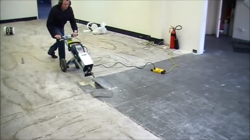 MAKINEX® Jackhammer Trolley JHT - FASTEST WAY TO REMOVE FLOOR TILES