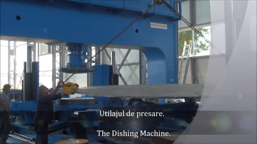 Industrial steel vessel head