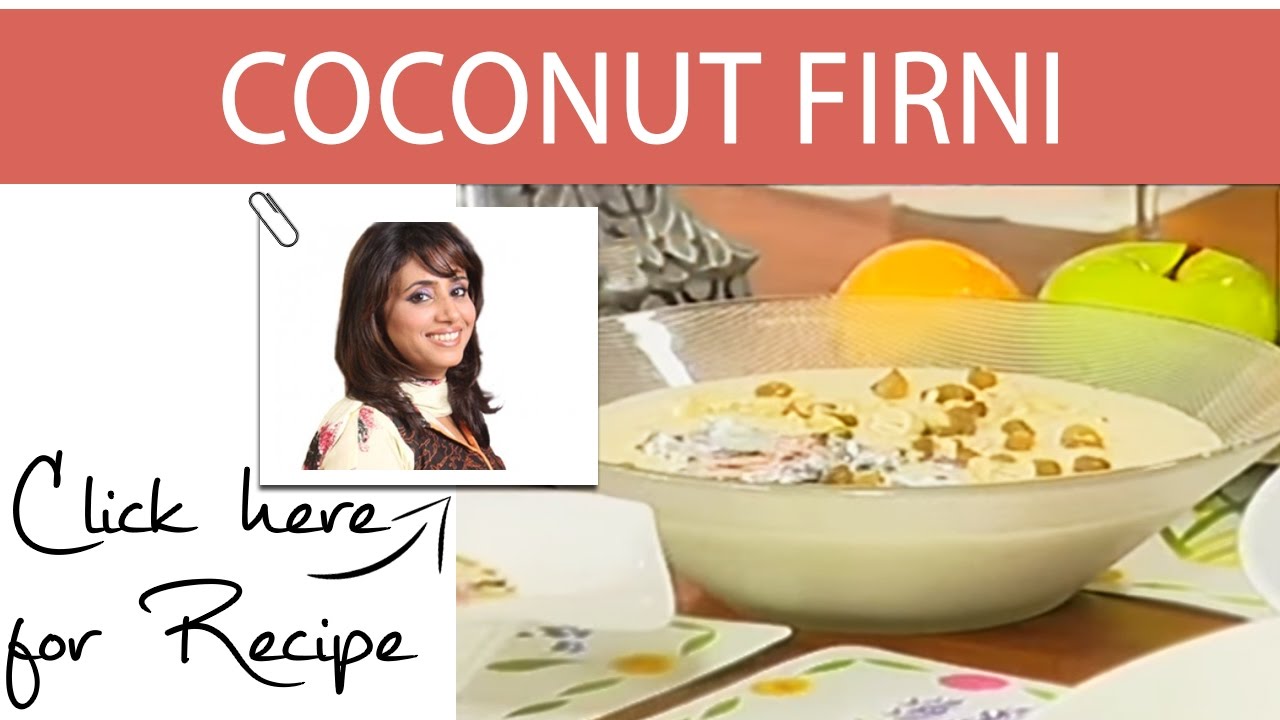 Tarka Recipe Coconut Firni by Chef Rida Aftab Masala TV 4 October 2016