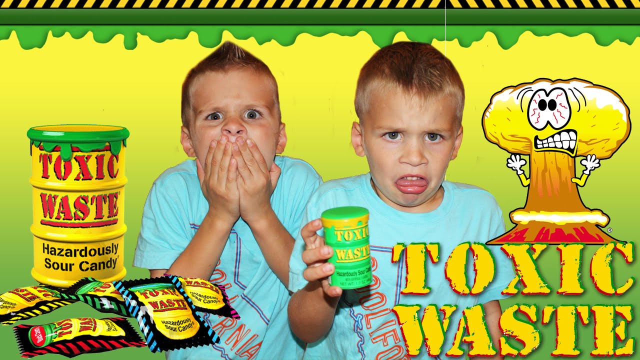 Toxic Waste Challenge - Even Baby Tries It!!!!