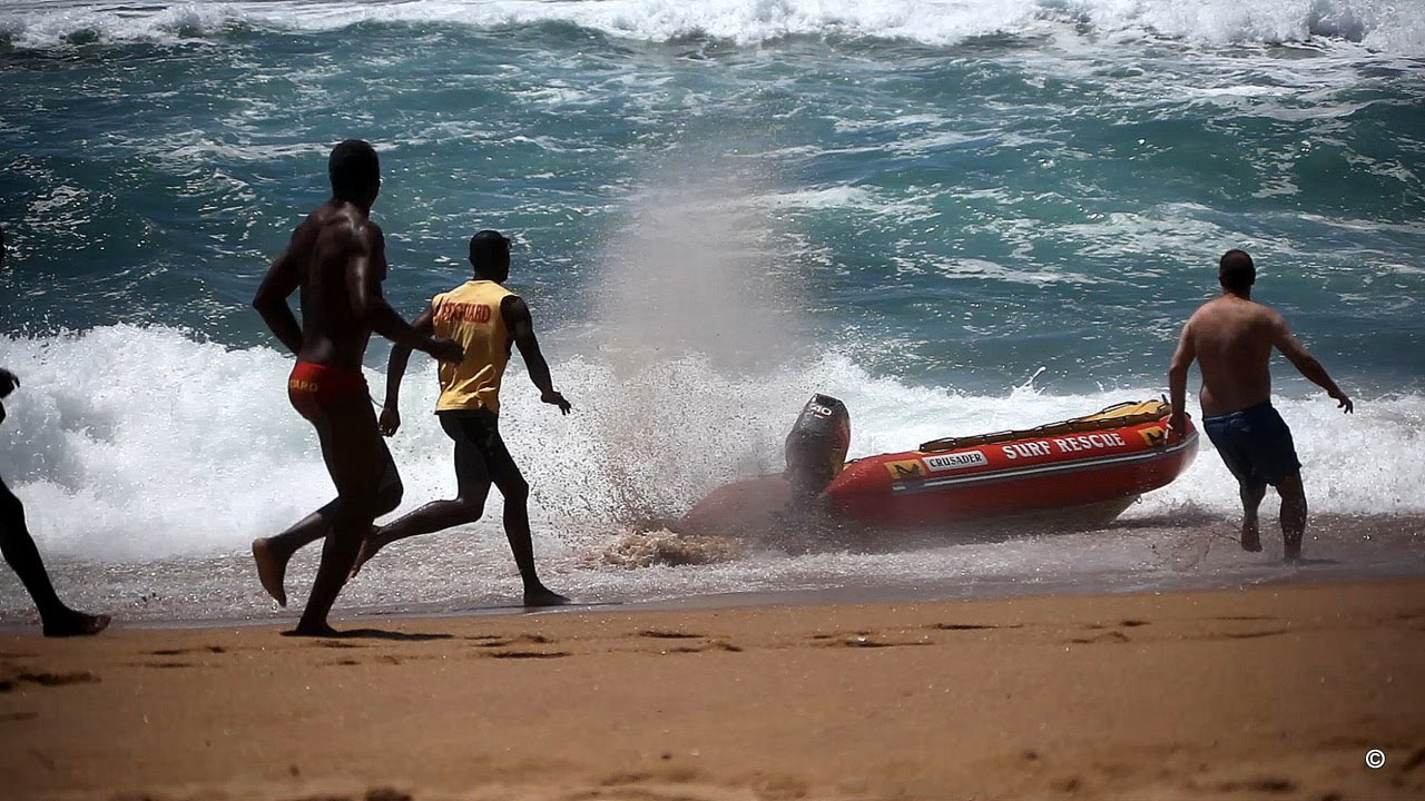 Lifeguards Lose Control Of Boat Stuck in Full Throttle - Salt Rock Ballito (Fail)
