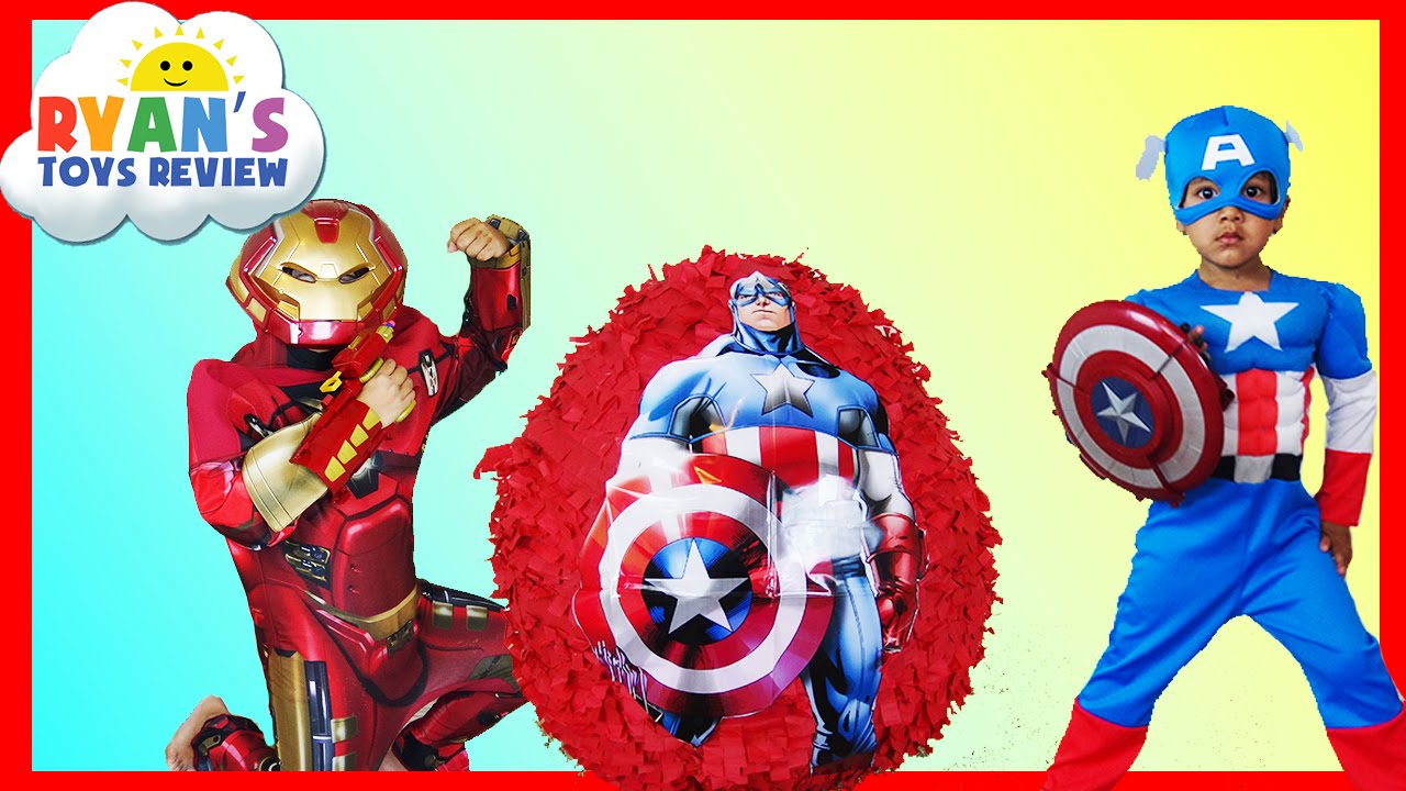 GIANT EGG SURPRISE OPENING Captain America Civil War Iron Man The Avengers Surprise Toys Kids Video