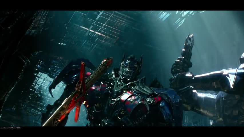 Optimus Prime vs. Grimlock & Dinobots vs. Decepticons - Transformers: Age Of Extinction Blu-ray HD