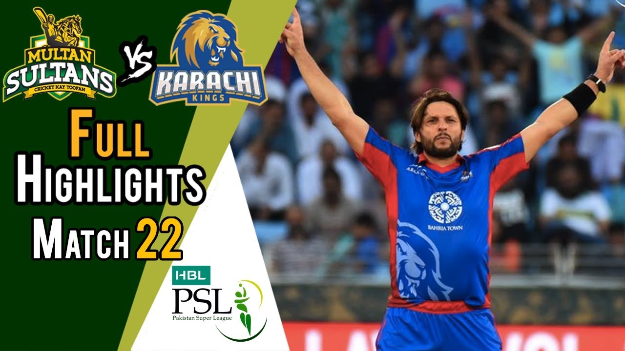 Multan Sultans Vs Karachi Kings  | Match 22 | 10 March | HBL PSL 2018