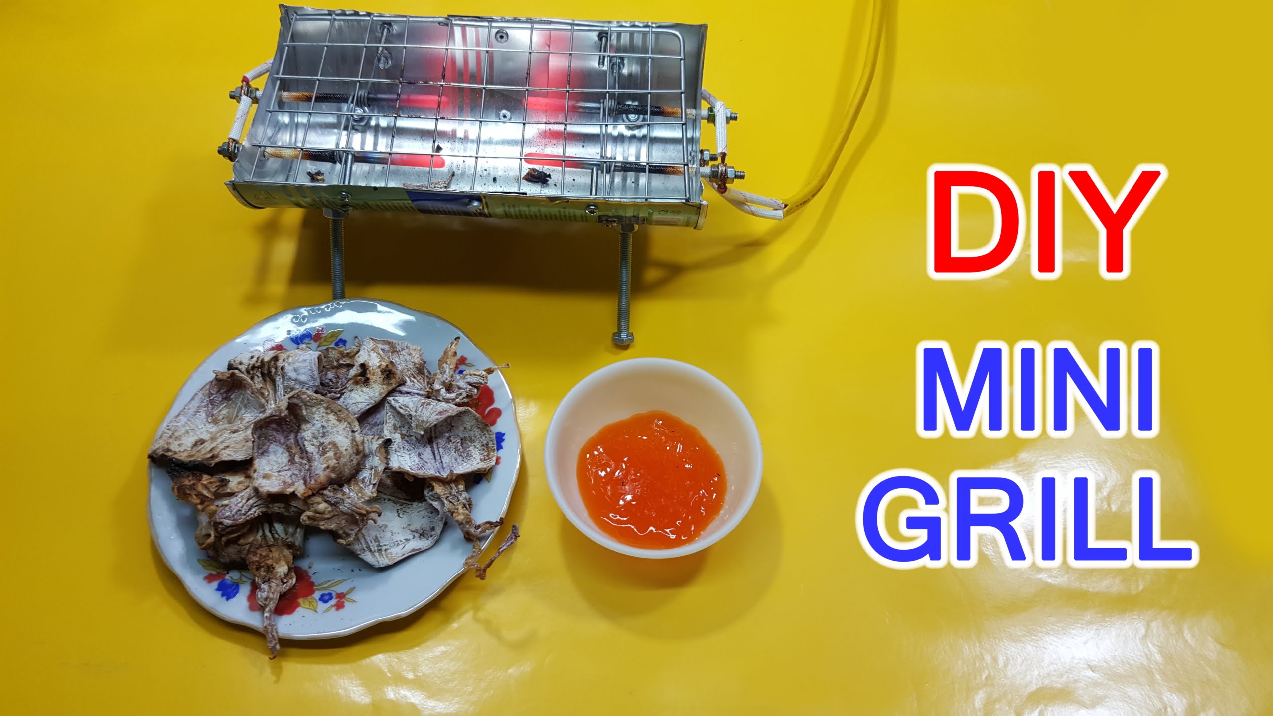 DIY Mini GRILL 12V simple use Glow Plug at home