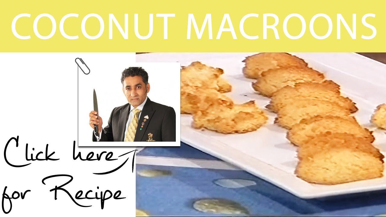 Chaska Pakany Ka Recipe Coconut Macroons by Chef Tahir Chaudhry Masala TV 17 July 2016