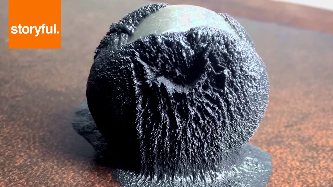 Magnetic Putty Reacts To Strong Magnet (Storyful, Crazy)