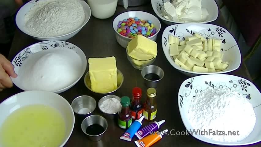 RAINBOW CAKE *COOK WITH FAIZA*