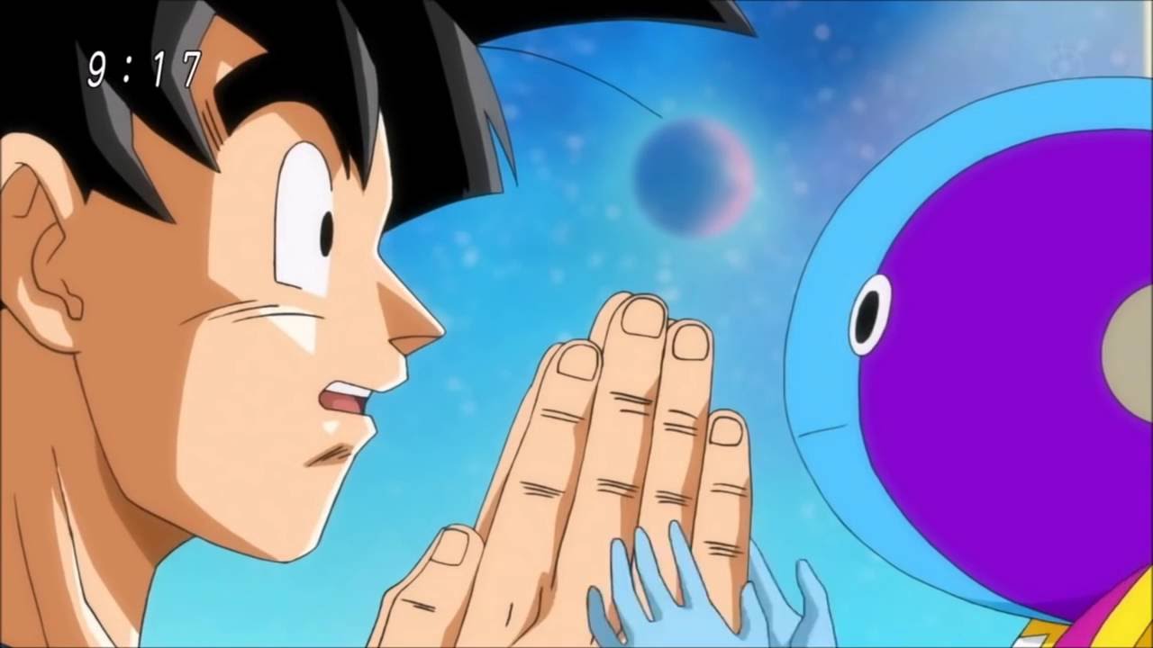 Goku meets Omni-King in Omni-King's Palace [HD] (English Sub)