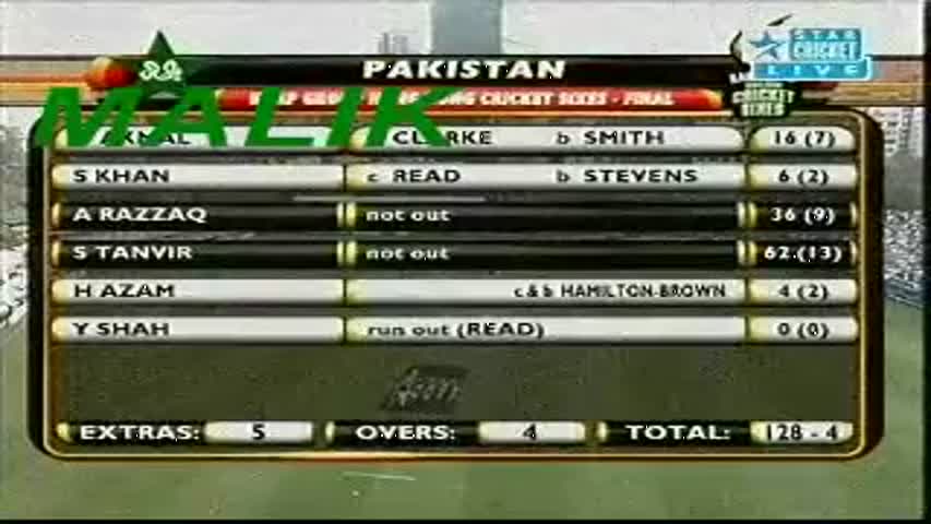 Pakistan v England GRAND FINAL Hong Kong Sixes 2011  pate 3/6