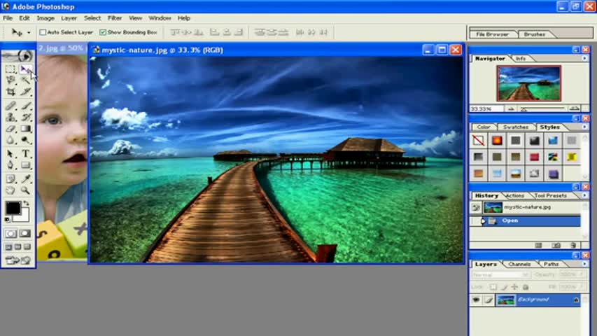 How to change Background in Adobe Photoshop.....