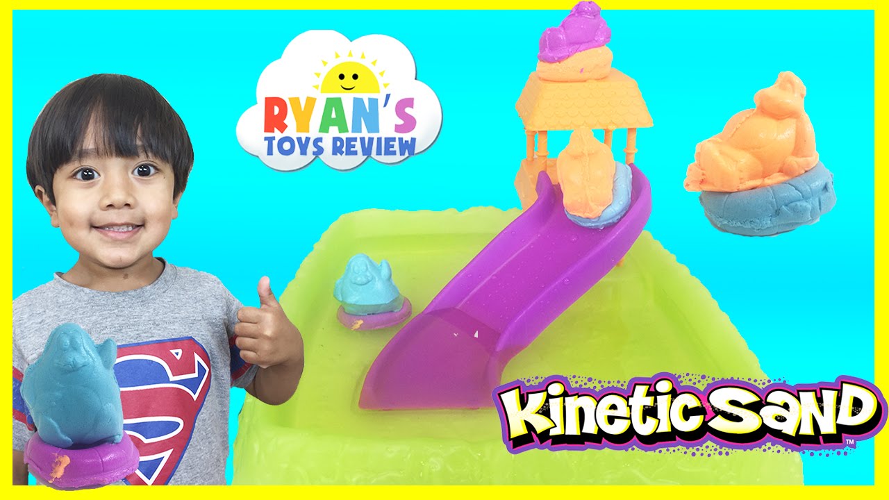 Kinetic Sand Float Adventure Waterpark Toys For Kids Water Toy HotWheels Cars Ryan ToysReview