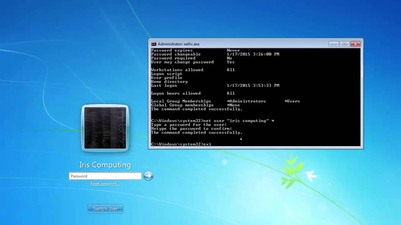 How to: hack Windows accounts or change pc administrator passwords using command prompt.