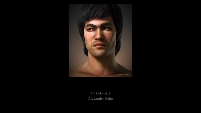 Making Of, a Bruce Lee 3D portrait 
