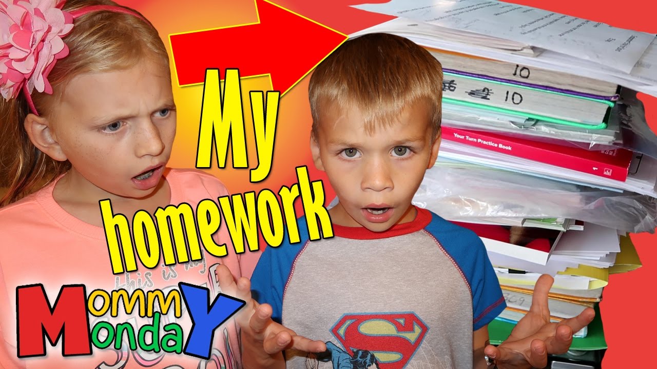 MY TEACHER GAVE ME 500 PAGES OF HOMEWORK || Mommy Monday