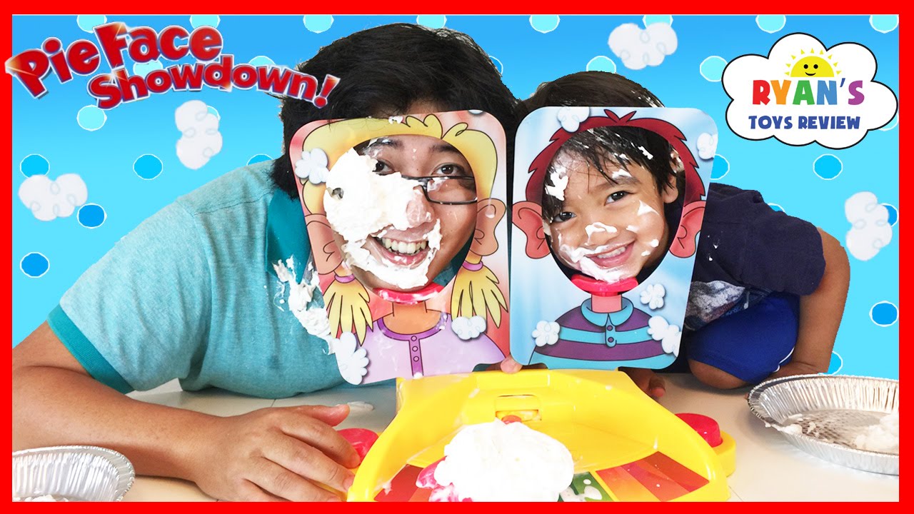 PIE FACE SHOWDOWN CHALLENGE NEW Whipped Cream in the face Family Fun game for Kids Egg Surprise Toys