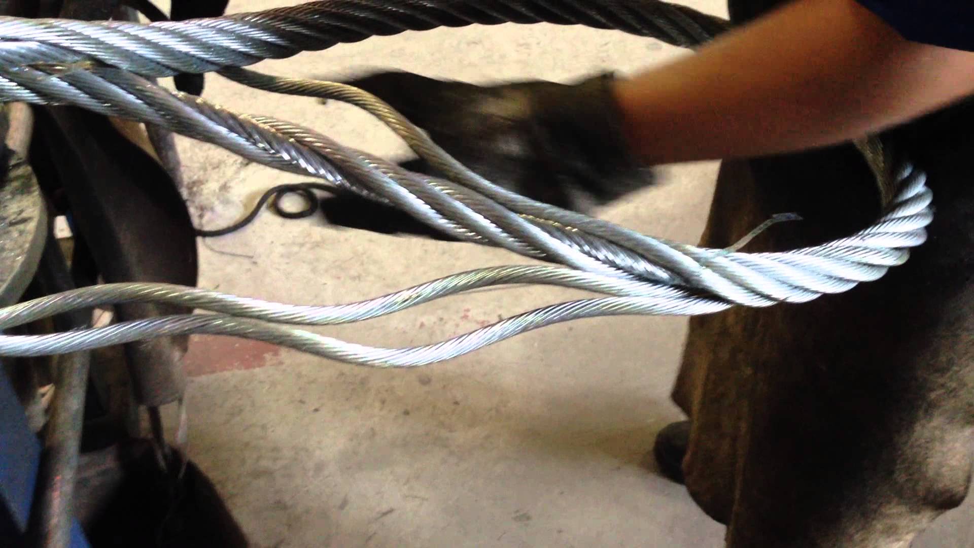 Wire rope doesn't close